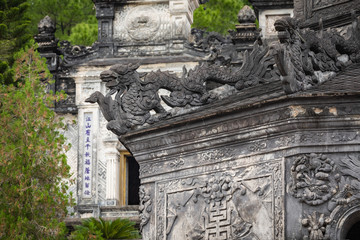 Imperial Khai Dinh Tomb in Hue, Vietnam. A UNESCO World Heritage Site.