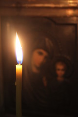 the candle and the icon