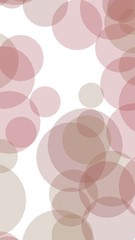 Multicolored translucent circles on a white background. Vertical image orientation. 3D illustration