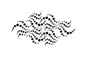 abstract nature like silhouette by black circles