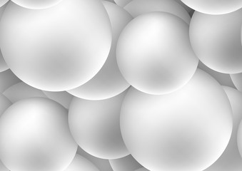 3d spheres abstract background. Bright dynamic shapes vector illustration