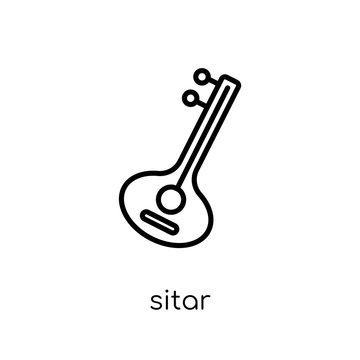 Sitar icon from collection.