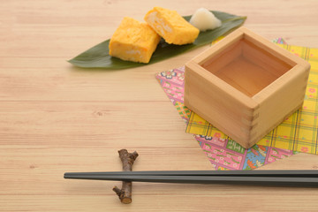 日本酒のマス酒