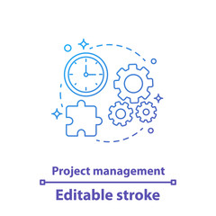 Project management concept icon