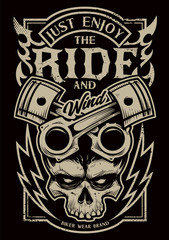 Just Enjoy The Ride Vector Biker Art