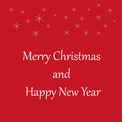 greeting card with christmas and happy new year