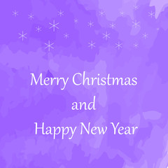greeting card with christmas and happy new year