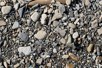 the texture. the stones on the ground.