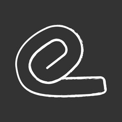 Obraz premium Roll up mattress chalk icon