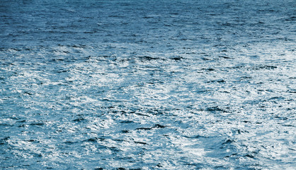 Blue sea water surface, natural background
