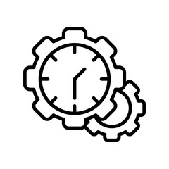 Time management vector icon