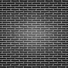 Graphic brick wall drawn in the engraving technique