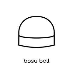 Bosu Ball icon. Trendy modern flat linear vector Bosu Ball icon on white background from thin line Gym and fitness collection