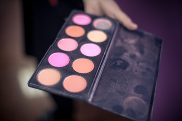 Close-up eye shadow palette