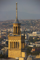 Aerial view of Tbilisi, Georgia 