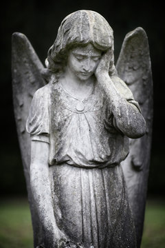 Guardian angel statue