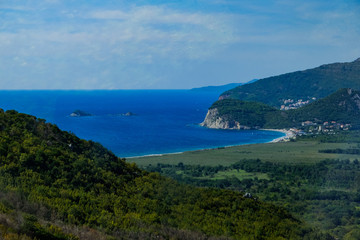 island in the sea.  Adriatic Sea. Budva. Montenegro.