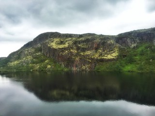 Lake in tundra< in northern Russia