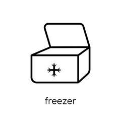 Freezer icon from Furniture and household collection.