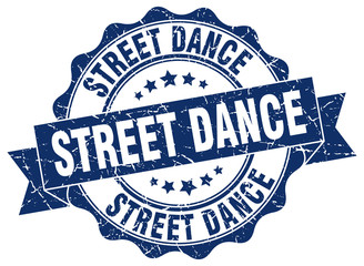 street dance stamp. sign. seal