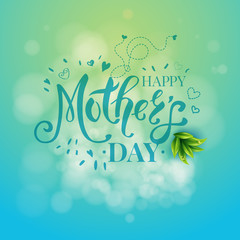 Vector illustration of Mothers day graphic template