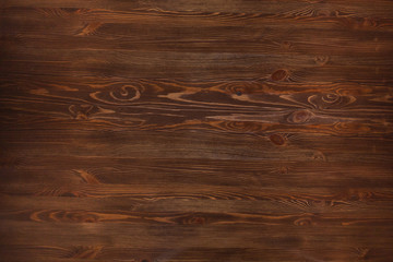 Texture of brown wood. Table texture from a restaurant or bar. Natural wood texture.