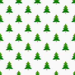 Little Christmas trees seamless pattern.