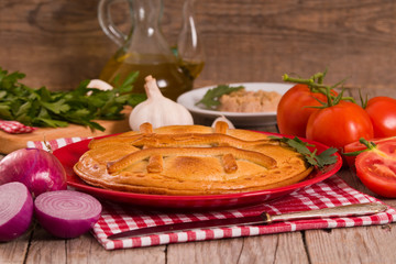 Spanish tuna pie.