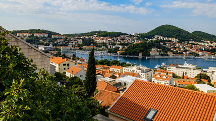 Fototapeta na wymiar aerial view of the city of croatia