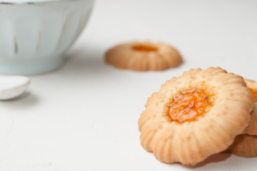 Pastries with apricot filling