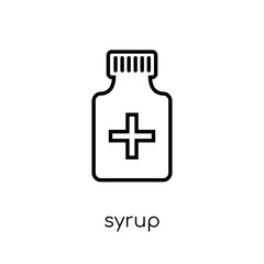 Syrup icon. Trendy modern flat linear vector Syrup icon on white background from thin line Health and Medical collection