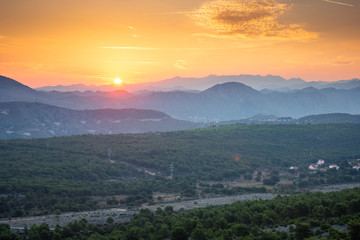 View from Srd hill in Dubrovnik, Dalmatia, Croatia