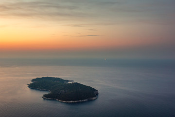 Fototapeta na wymiar Lokrum island on the Adriatic sea, Dalmatia, Croatia