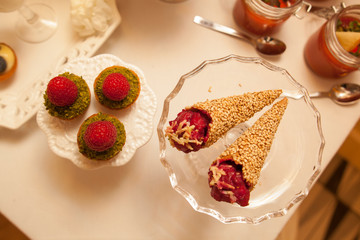 Delicious tartelets filled with fruits