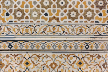 Beautiful marble mosaic design on Baby Taj or Itimad-ud-Daulah Tomb