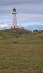 Fototapeta na wymiar Remote New Zealand lighthouse