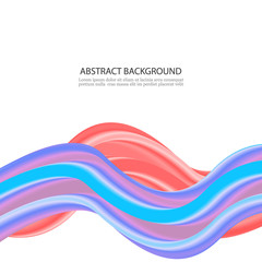 Red and blue color swirl concept, abstract background