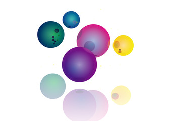 背景　図形　立体　球