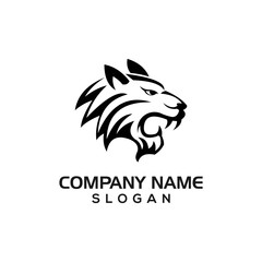 Masculine Tiger for sport logo with vector file