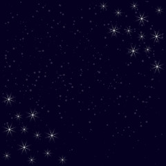 Fototapeta na wymiar Christmas background for your text. Winter background with snowflakes.