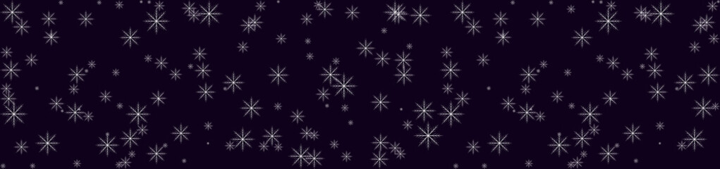 Fototapeta na wymiar Christmas banner for your text. Winter background with snowflakes