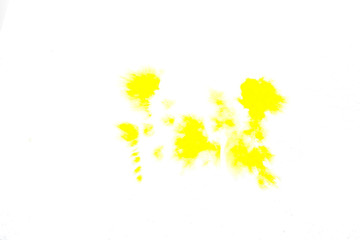 yellow orange, blurry spot of watercolor paint. background