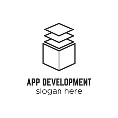 Development or game studio logos. Cube app logo