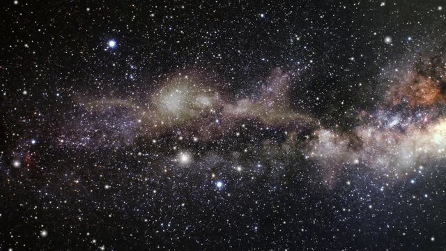 Milky Way Galaxy - Flight Through Space
Beautiful animated background that displays space travel. This video will work good in any science or futuristic related projects.