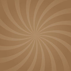 Sunlight abstract background. Chocolate brown color burst background. Retro vector illustration.