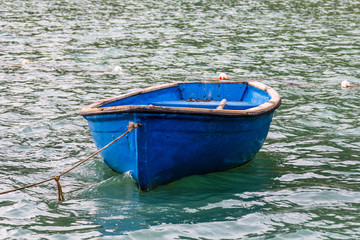 boat, sea, water, fishing, blue