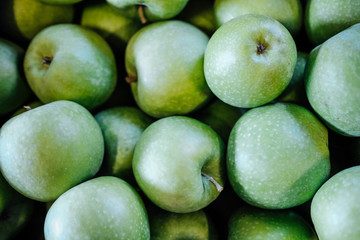 Fresh green apples