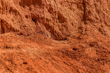 texture mountain slope red stones
