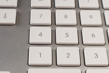 white keyboard dusty