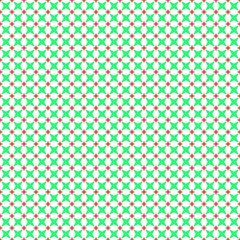 Red and green starry pattern
